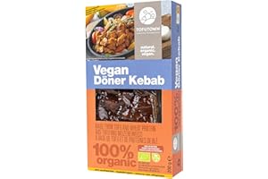 TofuTown Vegan Döner Kebab (6x200g) | Natürliche & Regionale Herstellung | Hoher Proteinanteil & Leckeren Geschmack, Vegan | Ohne Künstliche Zusatzstoffe | Ideal als Fleischersatz