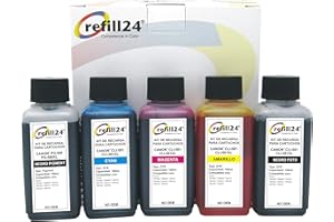 REFILL24 Inchiostro compatibile per cartucce di inchiostro, Canon PGI-580 XXL CLI-581 XXL + 500 ML