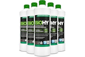 BiOHY Floor Cleaner for Wiping Robots (6 x 1l Bottle) | Concentrate for All Wiping & Suction Robots with Wet Function | Sustainable & Ecological (Wischroboter)
