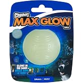 Chuckit! Max Glow Gece Parlayan K&ouml;pek Oyun Topu &ndash; Fosforlu, Dayanıklı ve At-Getir Oyun Topu - (Small)