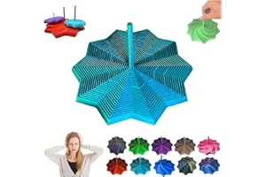 VICUULY étoile Anti-Frustration Sensorielle, Fidget Hexagonal Fractal, Jouets 3D en Forme D'étoile pour Soulager Le Stress, Cubes Sensoriels Anti-Stress pour Enfants Et Adultes (Turquoise, S)