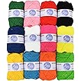 Asian Hobby Crafts Wool Yarn for Knitting and Crochet Making (Multi 12)