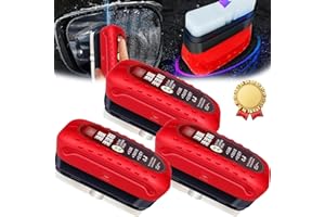 BYFFOER Pellicola oleorepellente per parabrezza auto, 3 pezzi, spazzola multifunzione per la pulizia del film dell'olio dell'auto, detergente per vetri dell'auto, rimozione pellicola di olio per parabrezza