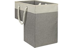 NQEUEPN Kosz na Schody, 41x26x41cm Wielofunkcyjny Kosz na Schody Uchwyt z Organizerem Pojemnik do Przechowywania z Uchwytami Linowymi Skladany Kosz na Schody do Domowego Biura