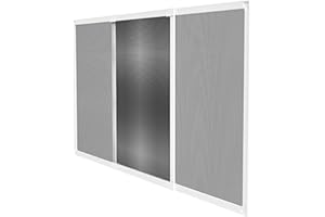 Amig - Moustiquaire extensible pour fenêtres | Installation sans outils | S’adapte dans l’emplacement du volet | 70 x 50 cm | Ajustable jusqu’à 130 cm | Aluminium blanc et maille en fibre de verre