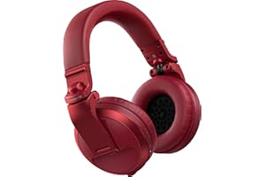 Pioneer DJ HDJ-X5BT-R Bluetooth DJ Headphones, Red