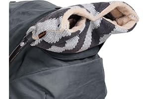 ACUSHLA Stroller Fleece Hand Muff, Pram Pushchair Gloves Hand Gloves Waterproof Anti-Freeze Extra Thick Warm Winter Baby Stroller Gloves