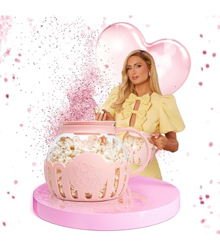 Thirei Mikrowellen Popcorn Maker Aus Borosilikatglas - 2,13L Spülmaschinenfest, Blau