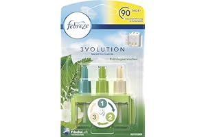 Febreze 3Volution Butelka z zatyczką zapachową, 20 ml, wiosenne przebudzenie, 3 naprzemienne zapachy, zwalczające zapachy