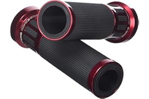 Puig 8188R Grips Radikal Set, Red, 123 mm