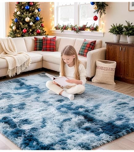 Tapis Rond Shaggy à Poils Longs – Blanc, 100 Cm, Antidérapant Et Lavable En Machine