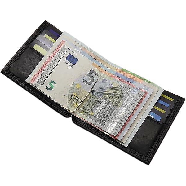 Rolianse Fait Main Personnalisable Pinces à Billets Cuir, Argent Pince Billet, Pince Billet Cuir personnalisé Homme et Femme Argenté, Argenté., Taille Unique, Classique