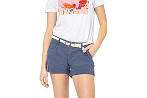 EIGHT 2 NINE Eight2Nine Women's Chino Shorts with Braided Belt