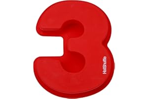 HOTSHUFFLE Large Silicone Number Cake Tin Mould Baking Birthday Anniversary 3
