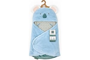 Doudou et Compagnie – Nido de ángel Acogedor YOCA LE Koala – Material de Peluche Azul e Impreso, para Asiento de Coche, Cosi, Cochecito – bebé de 0 a 6 Meses, 69 cm, Regalo de Nacimiento – DC4037