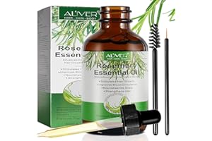 HUNELAER Rosemary Oil for Hair Growth,Nourishes Dry Damaged Hair to Target Hair Loss,Body Oil for Dry Skin,Nails,Cuticles,Eyebrows,Eyelashes Growth,Improve Blood Circulation,Aromatherapy,60 ML