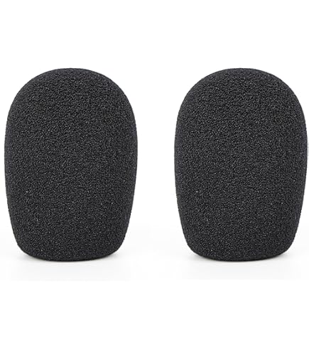 Lot De 2 Pare-Brise En Mousse Geekria Pour Micro Shure SM58 SM48 Beta 57A Beta 58A Noir