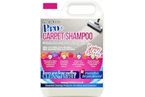 Pro-Kleen Pro+ Carpet Shampoo and Upholstery Cleaning Solution – 4 in 1 Concentrate – Pet Carpet Cleaner with Odour Removal Suitable for all Machines 5L (Spring Bloom)