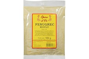 Fenugrec En Poudre 100g - Epice d'Or, 100% Naturel, Sans Additifs, Sans Arôme Artificiel, Sans Conservateur
