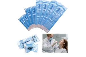 DLNXRUIS 200 sacchetti Buste Autosigillanti Per Sterilizzazione,90 * 165 mm Buste Sterilizzazione Estetista,Sacchetti Per Sterilizzazione A Vapore Ad Alta Pressione Per Strumenti Di Pulizia