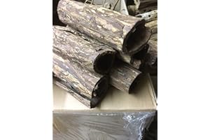 CATAPPA-LEAVES Catappa Bark Tubes, Cueva gigante del arma milagrosa para conocedores (diámetro ~ 5 cm, longitud ~ 15 cm)