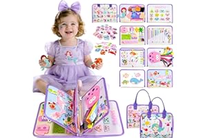 Sumtoco Busy Board, Montessori 2 Años, Juegos Educativos Niños 4 Años, Libro Montessori, Juegos Educativos Niños 2 Años, Juguetes Sensoriales, Activity Board, Juguetes Regalos para Niñas Cumpleaños