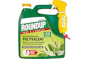 WOOTONG Roundup Désherbant Jardin Polyvalent Prêt à l'emploi 3L Promo