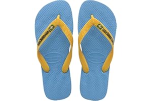 Havaianas Brasil Logo (Mini Me), Infradito Unisex-Bambini e Ragazzi, Size-Junior UK 10/11
