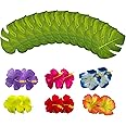 Guirlande Décorative Feuilles De Palmier Tropical Vert - Décoration Thème Hawaïen, Jungle - Pour Fête Anniversaire, Barbecue, événement - Réutilisable