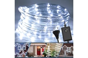 ‎JOPASSY Jopassy LED Lichterschlauch für außen, 20m LED Lichtschlauch mit 8 Leuchtmodi, Lichtschläuche Wasserfest, Lichterkette für Garten Deko, Led schlauch-Kaltes Weiß