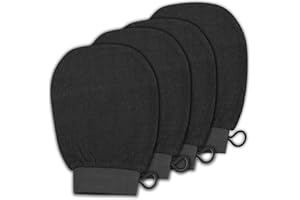 CIJIAINIENG 4 Pcs Exfoliating Bath Gloves, Shower Exfoliating Scrubber Gloves, Dead Skin Cleansing Deep Body Scrub Gloves, Scrub Wash Mitt Massage Body Skincare, for Women And Men, Ingrown