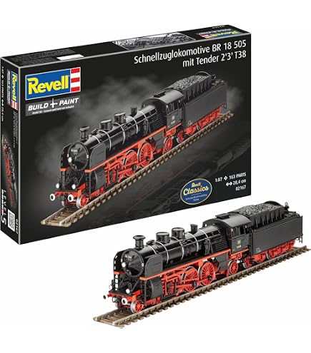 Revell Modellbausatz I Schnellzuglokomotive BR03 I Detailreicher