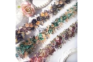 Arpaper Taśma Washi z motywem kwiatów, 3 rolki, taśma PET, przezroczyste naklejki do scrapbookingu, dekoracyjne do dziennika, bullet journalingu, planerów, telefonów komórkowych, albumów
