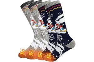 ARERWA Kinder Skisocken Thermisch Knielang Premium - Weich, strapazierfähig und warme Snowboardsocken für Jungen und Mädchen (3-12 Jahre) 2 Paare