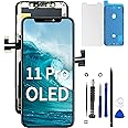 ZOETEC MP+ Screen Replacement for iPhone 11 Pro 5.8 inch (Model A2160, A2217, A2215) OLED and Touch Panel Assembly Part with Touch Screen Complete Repair Kit Waterproof Adhesive (Hard OLED)