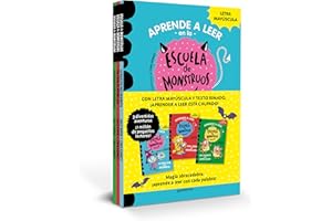 Aprender a leer en la Escuela de Monstruos - Pack con los libros 1, 2 y 3: En letra MAYÚSCULA para aprender a leer (Libros para niños a partir de 5 ... (libros para niños a partir de 5 años)