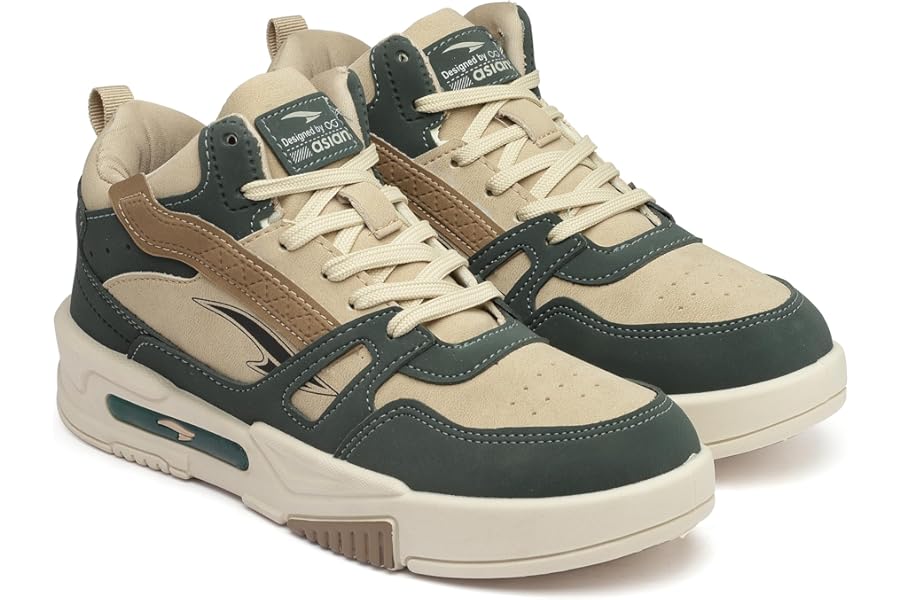 ASIAN Men's MEXICO-11 Casual Mid-Top Sneakers – Comfortable, Stylish, and Lightweight Footwear