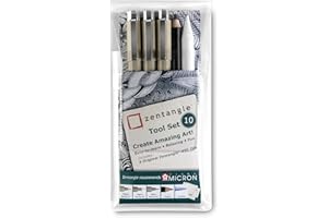 Zentangle Tool, Papier, Schwarz, 10 Unité (Lot de 1)