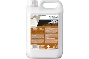 EQM SOLUCIONES QUIMICAS EQM - ECO-113 - Limpia Tapicerías Coche Profesional - 5L - Tela, Cuero y Alcantara - Elimina Manchas y Malos olores - Ideal para alfombras, tapicerías, moquetas, Cinturones de Seguridad