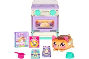 Cookeez Makery Lil' Bakez Four, mélangez la pâte et Faites Un Animal de Compagnie Surprise parfumé sous la Forme d'un Jouet en Peluche délicieusement parfumé, 6 différents Amis en Peluche parfumés à