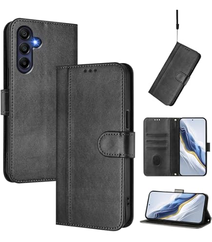 PIXFAB Case For Honor 400 Pro 5G, Leather Wallet Phone Case, Magnetic Book Flip Folio Cover [RFID Protection & Card Slots] And [Kickstand] Case Cover For Honor 400 Pro 5G - Blue - View #12