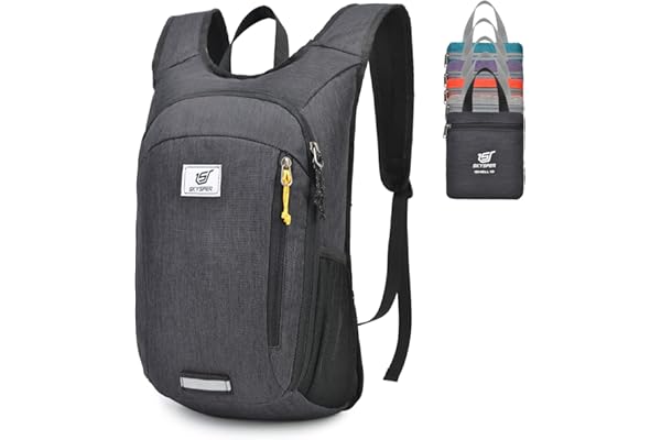 SKYSPER Sac à Dos Pliable Ultraléger 10L/15L/20L, Étanche Sac à dos de Voyage Sac à dos de Randonnée pour la Randonnée les Voyages en Ville Homme Femme