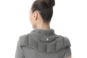 UNCN Wheat Bags Microwavable for Neck and Shoulders - Unscented Heated Neck Warmer - Microwave Heat Pad Pack - Heated Neck Wrap for Pain Relief, Muscle Tension and Arthritis Relief