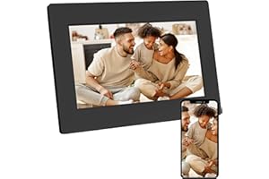 AgfaPhoto - Cadre Photo Numérique Realiview 7'' avec WiFi et 32Go de Mémoire Intégrée - Partage Instantané de Photos et Vidéo
