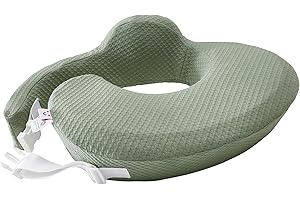 JORNH Nursing Pillow for Breastfeeding,Multifunctional Breast Feeding Pillow Baby, Pregnancy Pillow & Maternity Cushion with Adjustable Waist Strap, Washable Removable Cover,Pregnancy Gift,Green