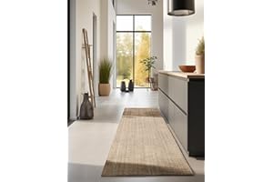 Hanse Home Dywan jutowy – naturalny dywan do salonu, w 100% z juty – ręcznie tkany i przyjazny dla środowiska – styl boho, z naturalnych włókien, dywan z juty do salonu, sypialni, jadalni – naturalny