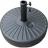 AIRWAVE Round Plastic Garden Umbrella Parasol Base 23kg When Filled with Water