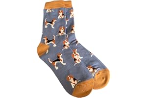 Purple Possum® Beagle Dog Socks Ladies Beagles Cute Dogs Cotton Bamboo Blend Dog Print