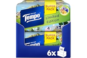 ‎TEMPO Tempo Duftbox Limited Edition - 6x2 Boxen mit je 90 Tüchern - samtig weich, waschmaschinenfest und biologisch abbaubar