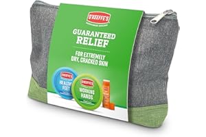 O'Keeffe's Skincare Gift Set - Includes Healthy Feet Jar 91g, Working Hands Jar 96g and Lip Repair Unscented Lip Balm 4.2g